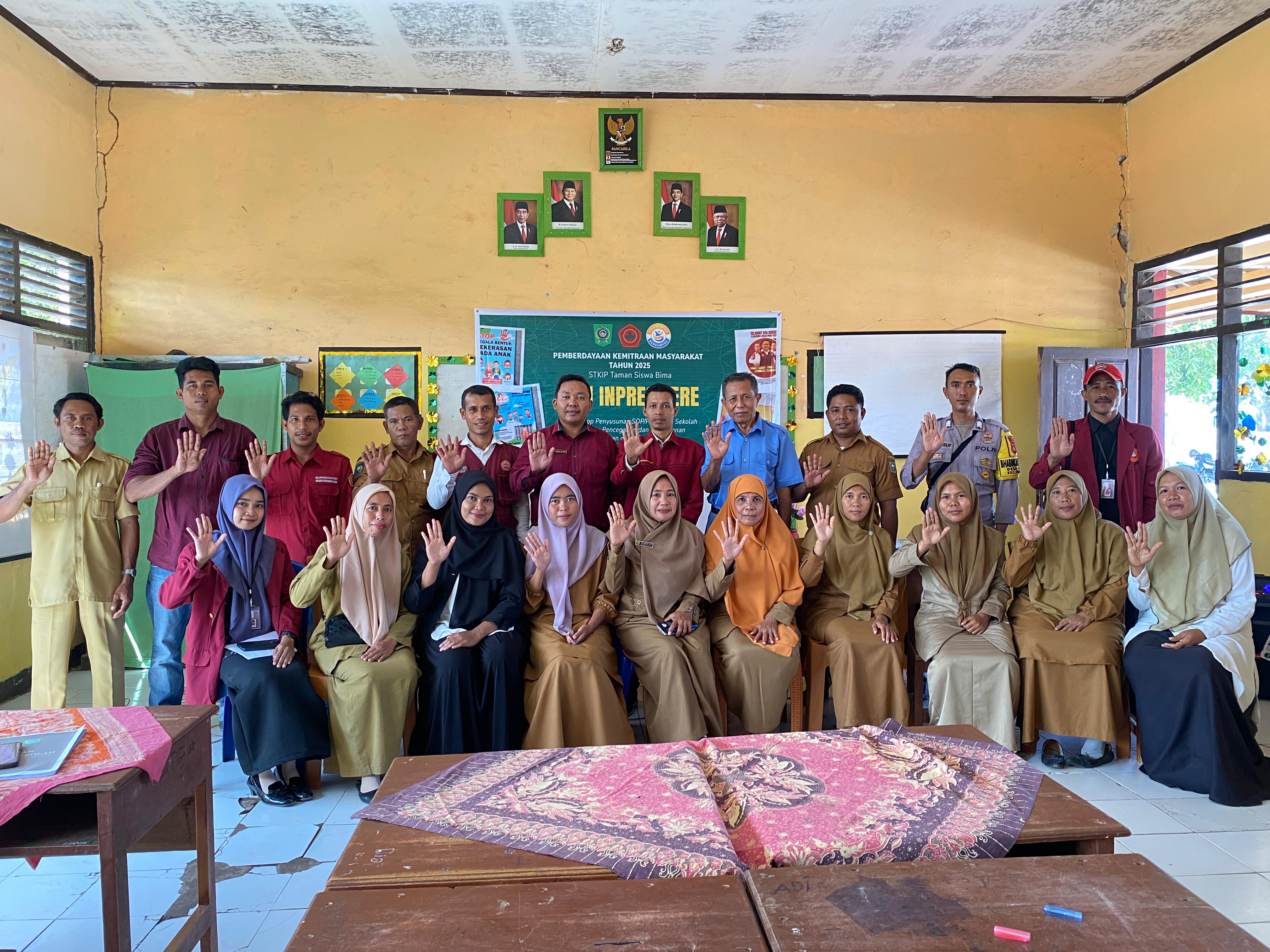 Wujudkan Sekolah Aman, STKIP Taman Siswa Bima Dampingi SDN Inpres Lere Susun Aturan Anti Kekerasan